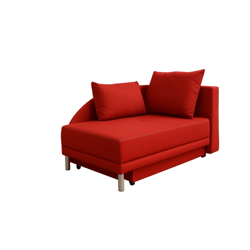 Dětská rozkládací pohovka ANASTAZJA - červená, pravá