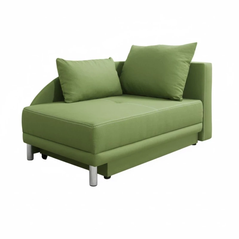 Dětská rozkládací pohovka ANASTAZJA - zelená, pravá