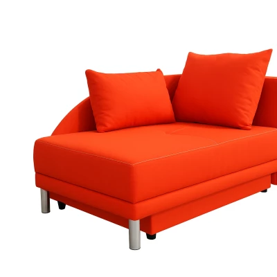 Dětská rozkládací pohovka ANASTAZJA - oranžová, pravá