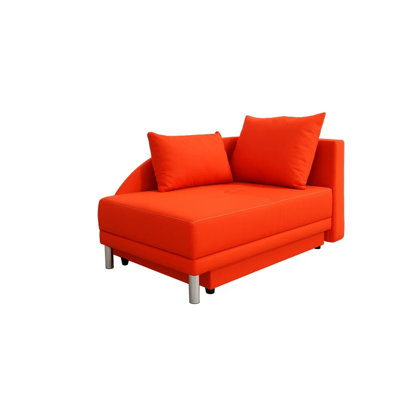 Dětská rozkládací pohovka ANASTAZJA - oranžová, pravá