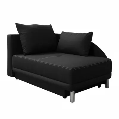 Dětská rozkládací pohovka ANASTAZJA - černá, levá