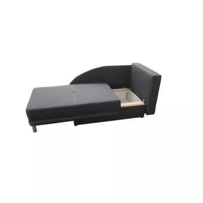 Dětská rozkládací pohovka ANASTAZJA - černá, levá