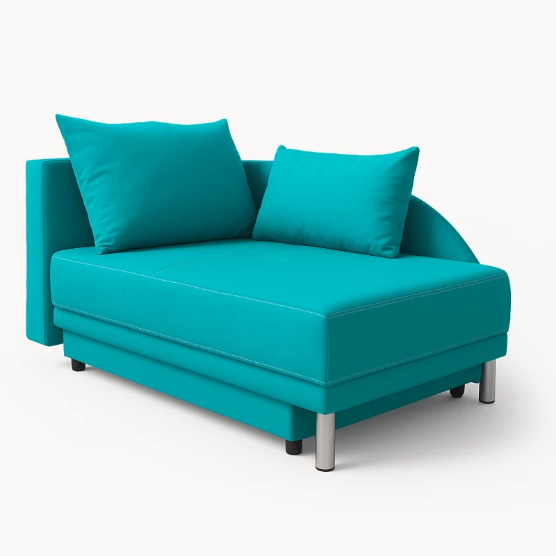 Dětská rozkládací pohovka ANASTAZJA - světle modrá, levá