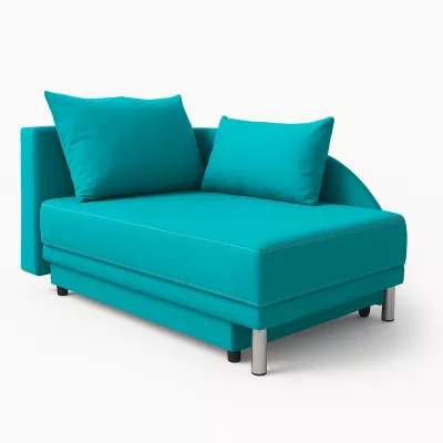 Dětská rozkládací pohovka ANASTAZJA - světle modrá, levá