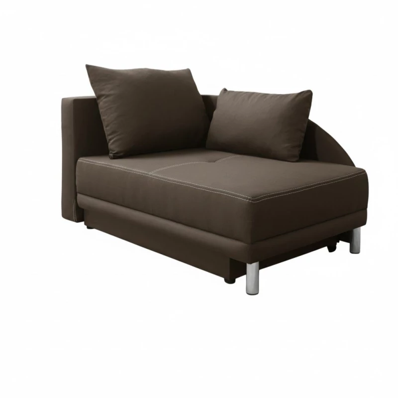 Dětská rozkládací pohovka ANASTAZJA - hnědá, levá