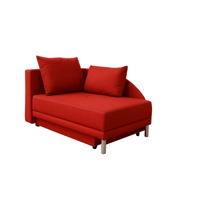 Dětská rozkládací pohovka ANASTAZJA - červená, levá