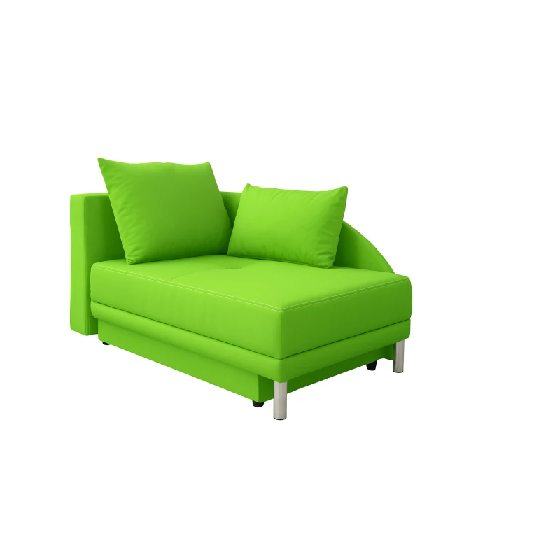 Dětská rozkládací pohovka ANASTAZJA - světle zelená, levá