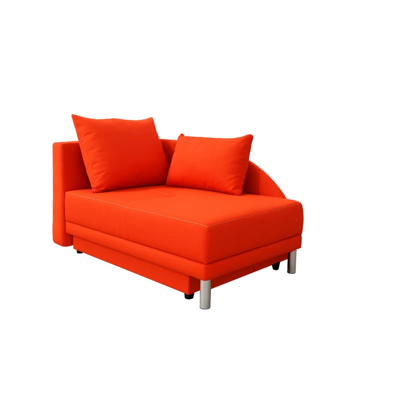 Dětská rozkládací pohovka ANASTAZJA - oranžová, levá