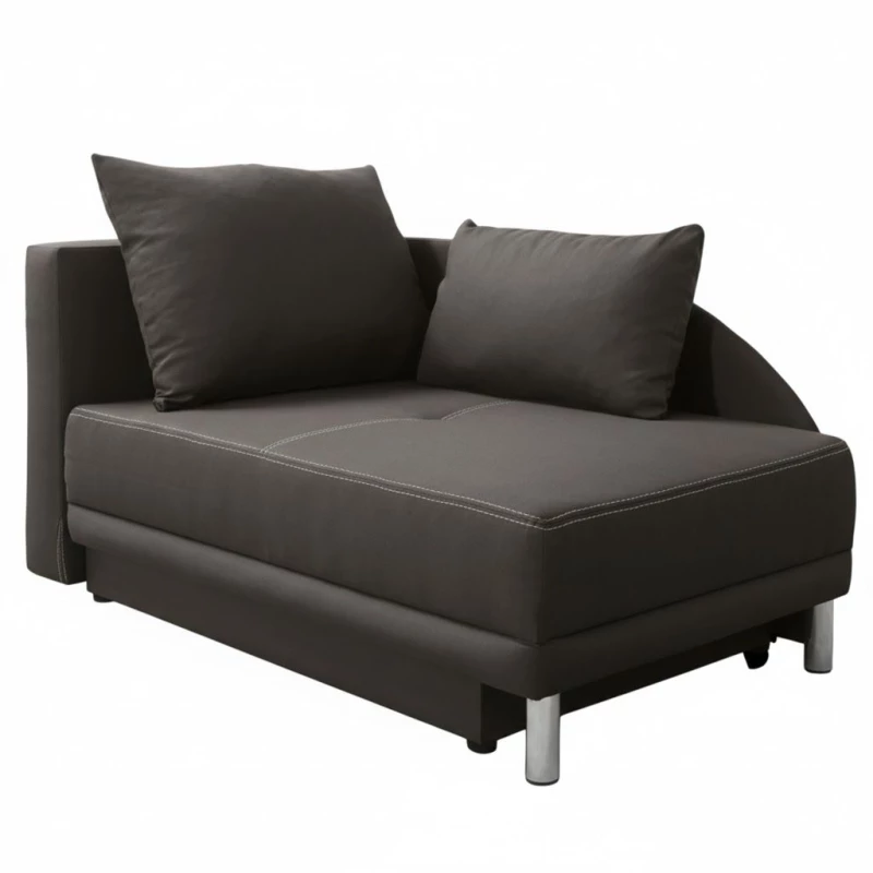 Dětská rozkládací pohovka ANASTAZJA - tmavě šedá, levá