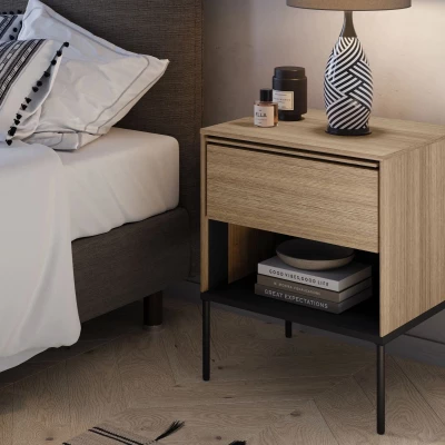 Noční stolek ANACORTES - dub
