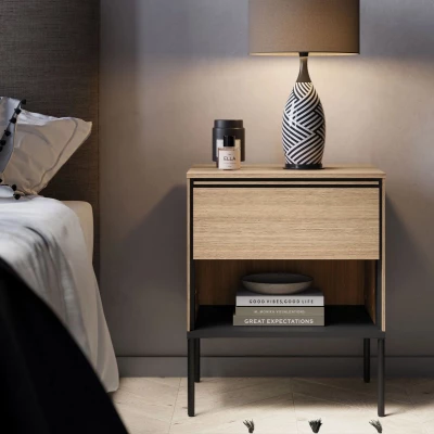 Noční stolek ANACORTES - dub