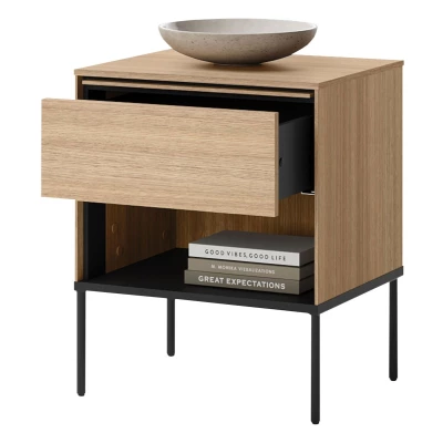 Noční stolek ANACORTES - dub