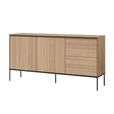 Široká kombinovaná komoda ANACORTES - dub