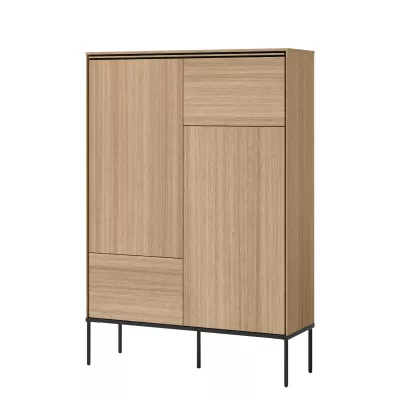 Vysoká komoda s dvířky ANACORTES - dub