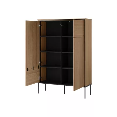 Vysoká komoda s dvířky ANACORTES - dub