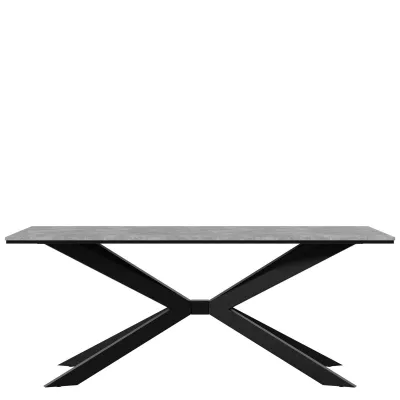 Designový jídelní stůl 190x90 LYNNWOOD - beton / černý