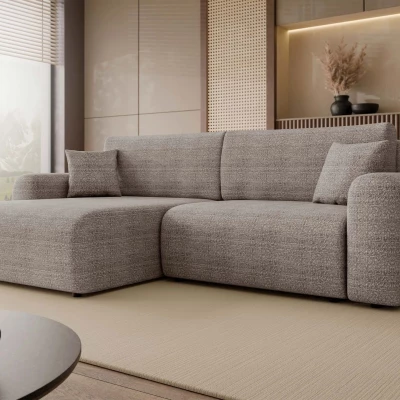 Rozkládací rohová sedačka s úložným prostorem YAKIMA - popelavá