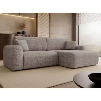 Rozkládací rohová sedačka s úložným prostorem YAKIMA - popelavá