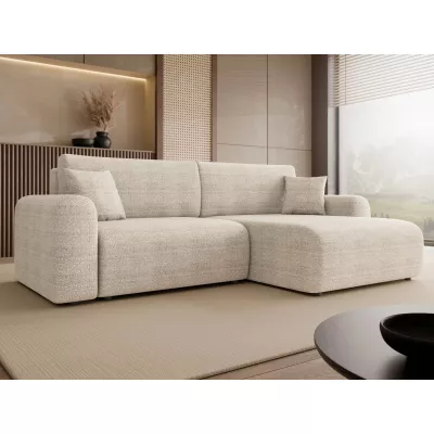 Rozkládací rohová sedačka s úložným prostorem YAKIMA - béžová 2