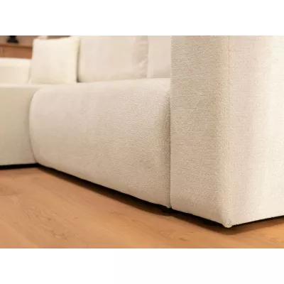 Rozkládací rohová sedačka s úložným prostorem YAKIMA - cihlová