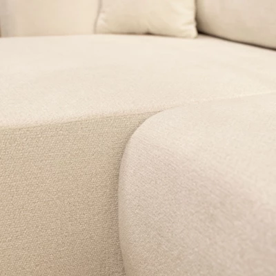 Rozkládací rohová sedačka s úložným prostorem YAKIMA - béžová 2