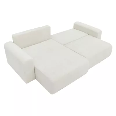 Rozkládací rohová sedačka s úložným prostorem YAKIMA - béžová 1