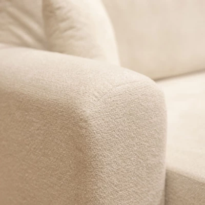 Rozkládací rohová sedačka s úložným prostorem YAKIMA - blankytná modrá