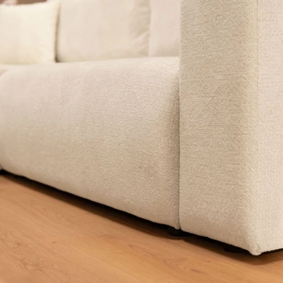 Rozkládací rohová sedačka s úložným prostorem YAKIMA - béžová 1