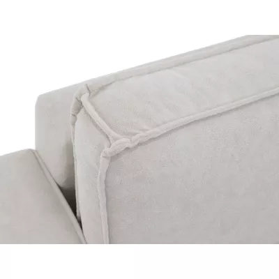 Rozkládací rohová sedačka s úložným prostorem BELLEVUE - špinavá bílá, levý roh