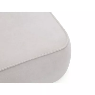 Rozkládací rohová sedačka s úložným prostorem BELLEVUE - světlá šedá, levý roh