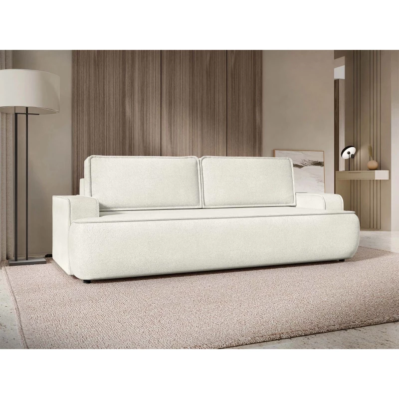 Dvoumístná pohovka s úložným prostorem BELLEVUE - špinavá bílá