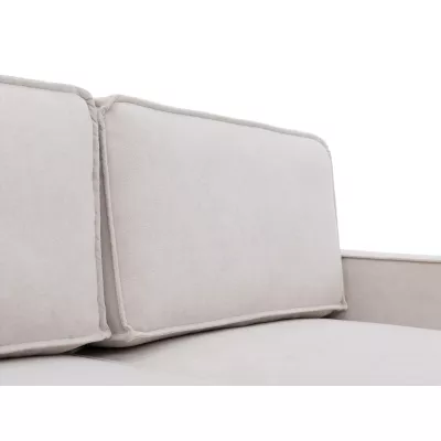 Rozkládací rohová sedačka s úložným prostorem BELLEVUE - béžovohnědá, pravý roh