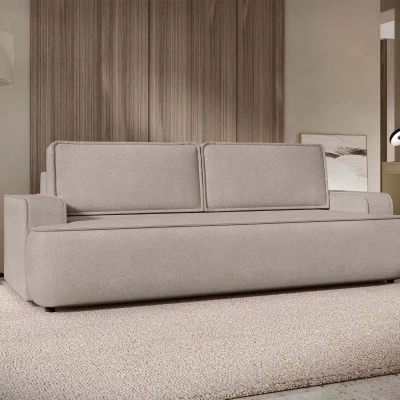 Dvoumístná pohovka s úložným prostorem BELLEVUE - béžovohnědá