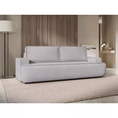 Dvoumístná pohovka s úložným prostorem BELLEVUE - světlá šedá