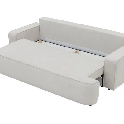 Dvoumístná pohovka s úložným prostorem BELLEVUE - světlá šedá