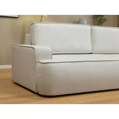 Dvoumístná pohovka s úložným prostorem BELLEVUE - světlá šedá