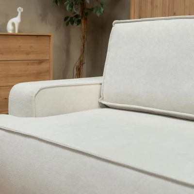 Dvoumístná pohovka s úložným prostorem BELLEVUE - béžovohnědá