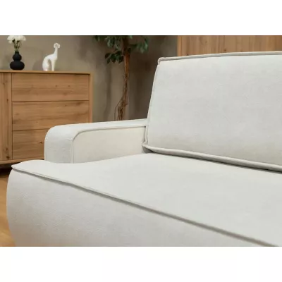 Dvoumístná pohovka s úložným prostorem BELLEVUE - světlá šedá