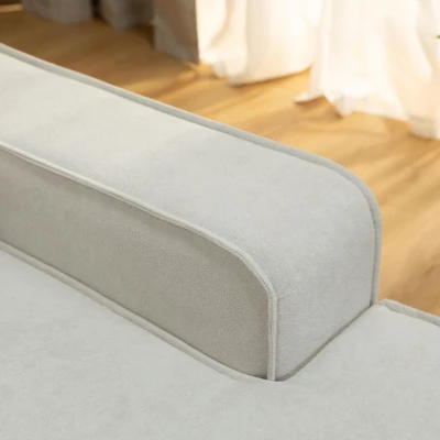 Dvoumístná pohovka s úložným prostorem BELLEVUE - tmavá šedá