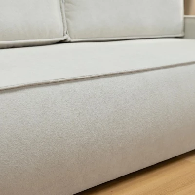 Dvoumístná pohovka s úložným prostorem BELLEVUE - béžovohnědá