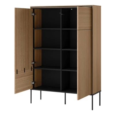 Sestava nábytku do obývacího pokoje ANACORTES - dub + LED osvětlení ZDARMA