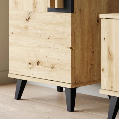 Sestava do obývacího pokoje POULSBO 4 - congo / černá grafitová