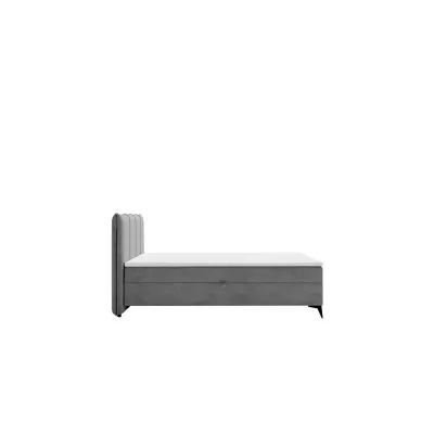 Čalouněná kontinentální postel 180x200 PASCO - tmavá šedá + topper ZDARMA