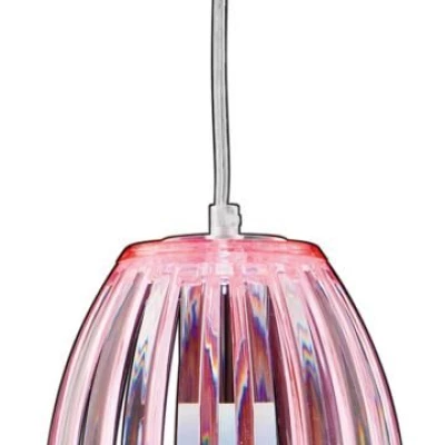 Závěsné moderní osvětlení ABUKO - 1xE27, 60W, růžové