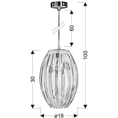 Závěsné moderní osvětlení ABUKO - 1xE27, 60W, růžové
