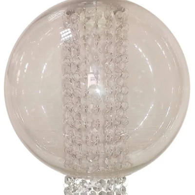 Závěsné moderní osvětlené s křišťály ALLANI - 1xE27, 60W, 25cm, koule, čiré