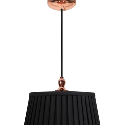 Moderní závěsné osvětlení AMORE - 1xE27, 60W, měděné / černé