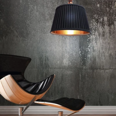 Moderní závěsné osvětlení AMORE - 1xE27, 60W, měděné / černé