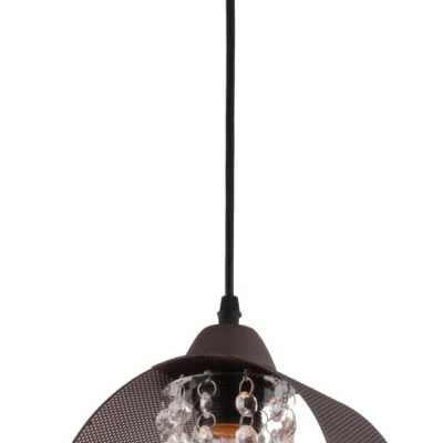 Designové závěsné osvětlení ANDARO - 1xE27, 40W, kávové / černé