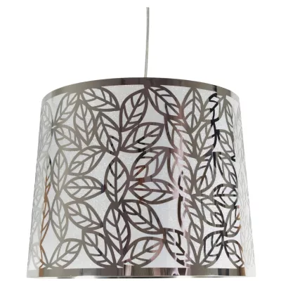 Moderní kulatý závěsný lustr ANDROMEDA - 1xE27, 60W, chromovaný